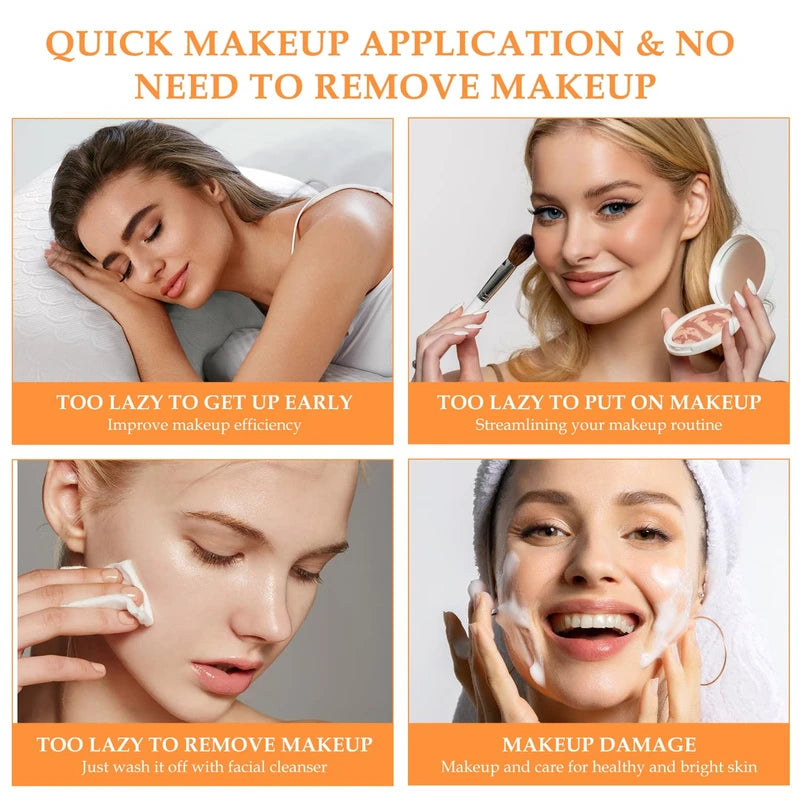 BSMAX Five Vitamin C Tone-Up Cream, Five Vitamin C Cream, Five Vitamin C BB Cream, Five Vitamin C Natural Makeup Cream, Vitamin C Tone-Up Lazy Concealer Face Cream (1pcs)