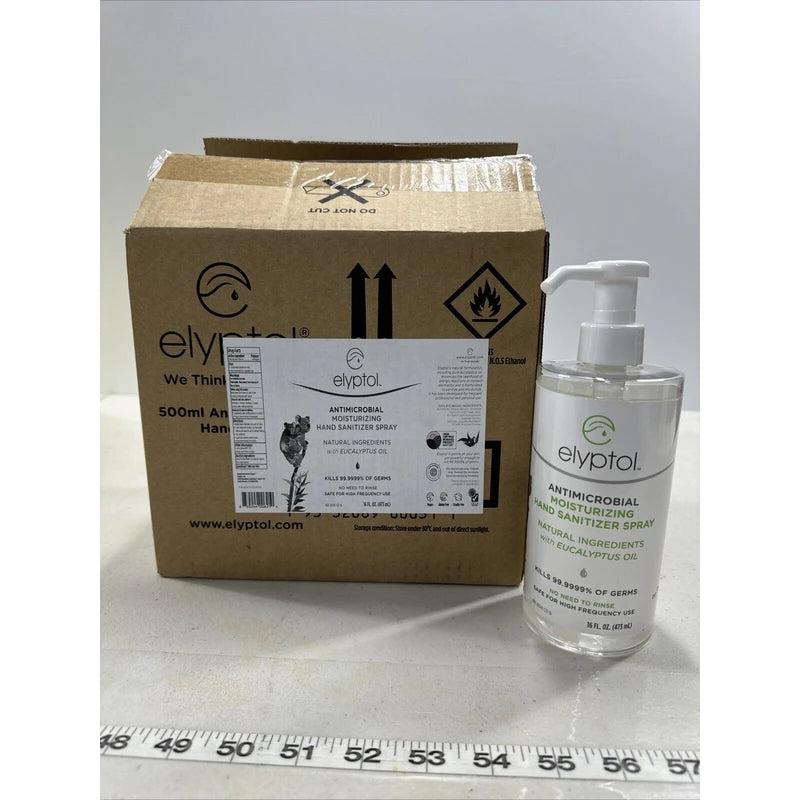 Elyptol BOX OF 6 Eucalyptus Oil Elyptol Antimicrobial Sanitizer 16OZ Vegan Exp 09/25