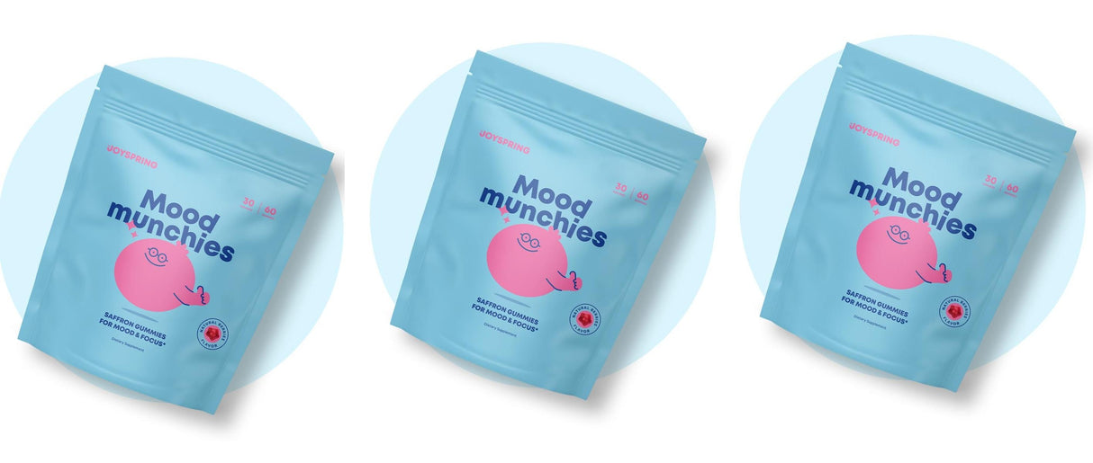 3 Pack JoySpring Saffron Gummies for Kids | Saffron Extract with GABA Supplements Offer Mood Support and Calms Temper Tantrums | Sugar Free Gummies