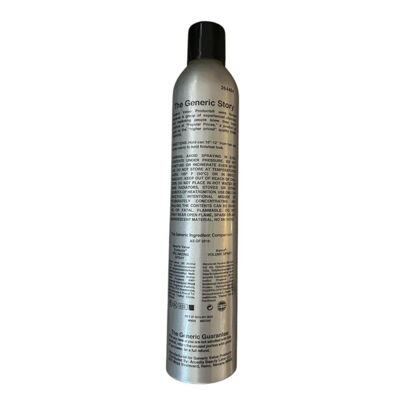 Generic Value Products Volumizing Finishing Spray Compare to Kenra Volume 14oz