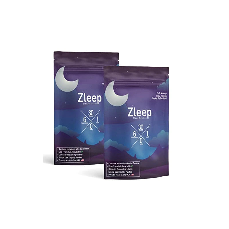 Zleep - Sleep Patches w/ Dream Complex to Improve Quality Sleep and Eliminate Tiredness (2 Pack, 60 Patches)