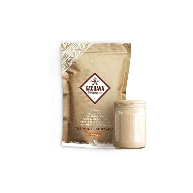 Ka'Chava Meal Replacement Shake - A Blend of Organic Superfoods and Plant-Based Protein - The Ultimate All-In-One Whole Body Meal. (Vanilla) 900g Bag = 15 meals (60g serving size)