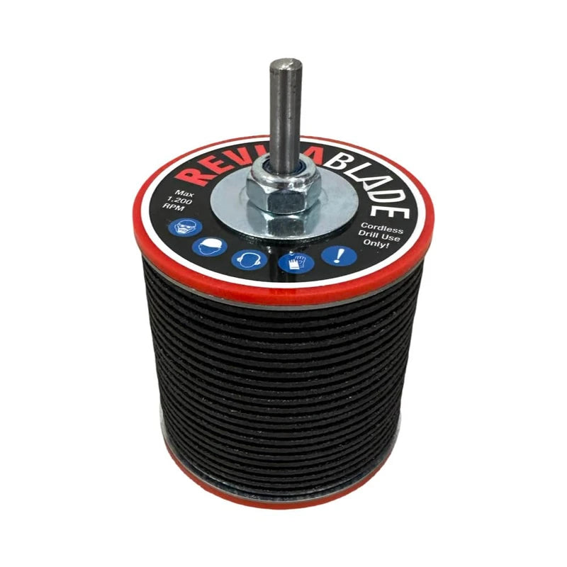 Revivablade® XL • Multi-Tool Blade Sharpener – Specifically for Sharpening Multi-Tool Blades 65-68mm Wide Only. Unique Thicker Cutting Discs. Suitable for Professional Trades and DIY.