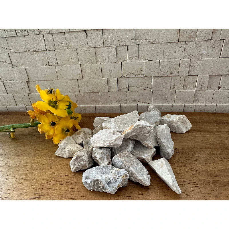 Jerusalem Stones - Set of 10, 0.8" Authentic Natural Small Rocks from Israel - Ideal for Crafts, Mosaics, Decor, Gardening, Vase fillers and Terrariums