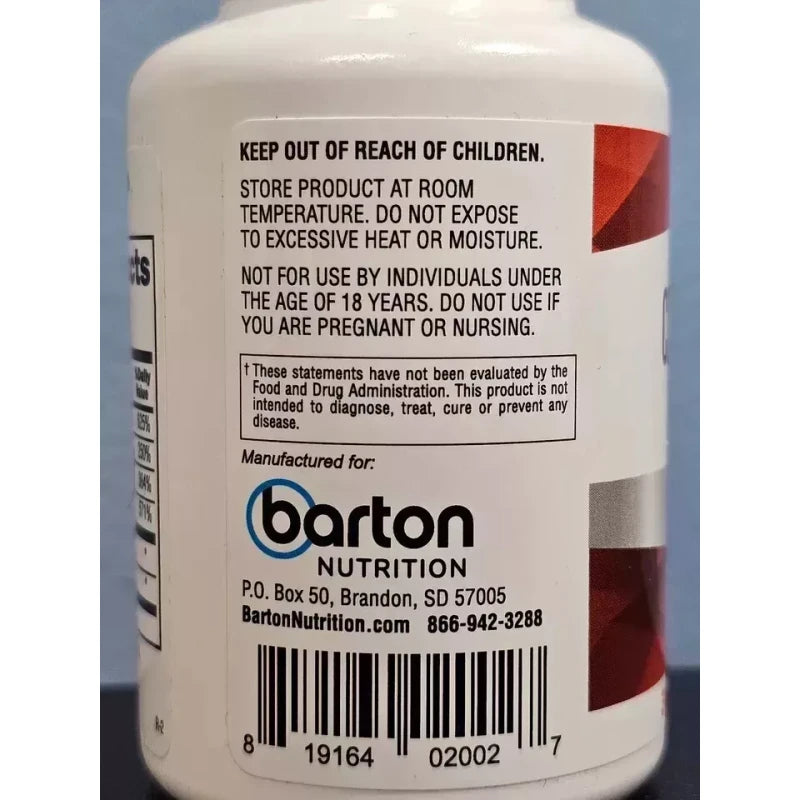 branded Barton Nutrition CinnaChroma Advanced Blood Sugar Support 30 Caps