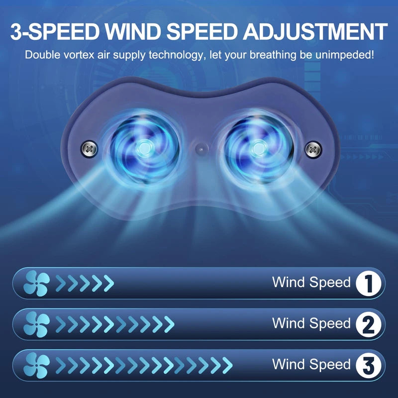 Electric Anti Snoring Device,Stop Snoring Solution,Adjustable Wind Speed Anti Snoring Devices,Breathable Snoring Prevention for Men Women,Universal All Nose Shapes (Blue)