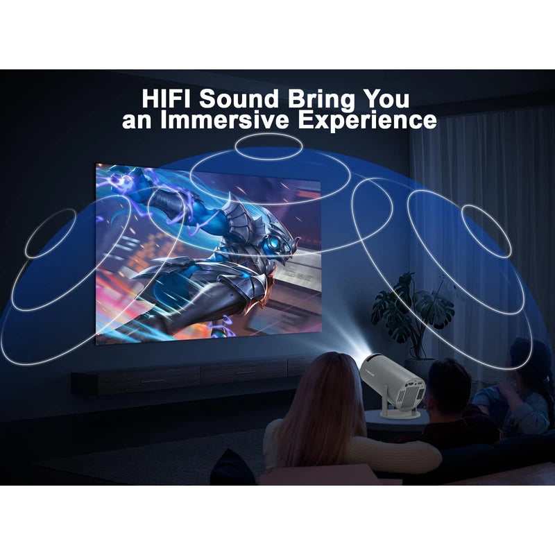 Magcubic Magcubic Projector, Auto Keystone HY300 PRO Portable Projector, 200 ANSI Smart Projector with WiFi 6, BT 5.0, Screen Adjustment, 180 Degree Rotation, Built-in Android 11.0 OS