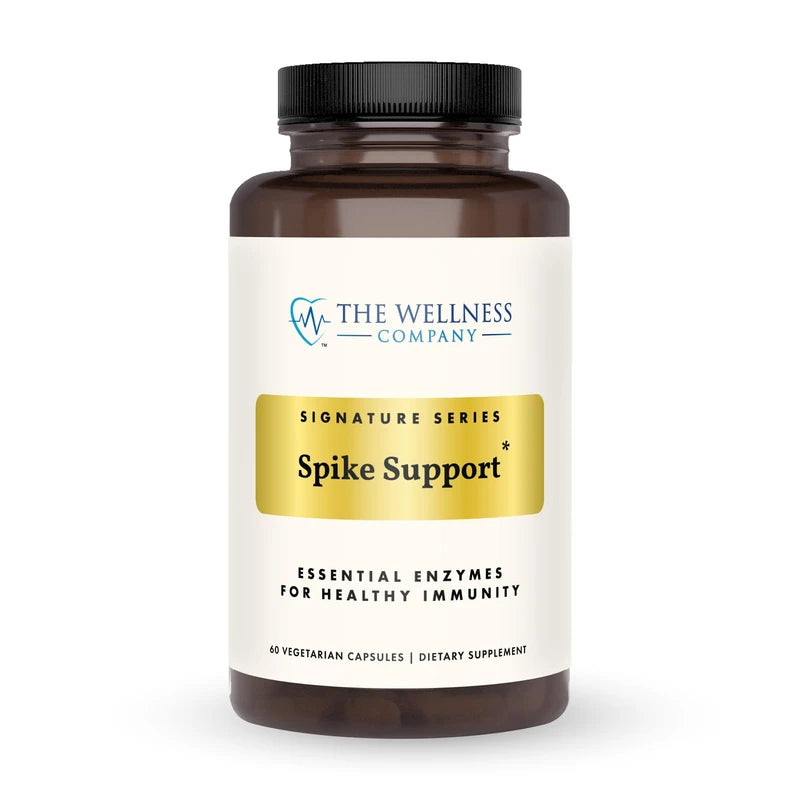 The Wellness Company The Wellness Company Spike Support | 60 ct (1 Month Supply) | with Nattokinase, A Proteolytic Enzyme for Fibrinolytic (Anti-Clotting) | Non-GMO, Vegan, Gluten Free | for Year-Round Immune Support