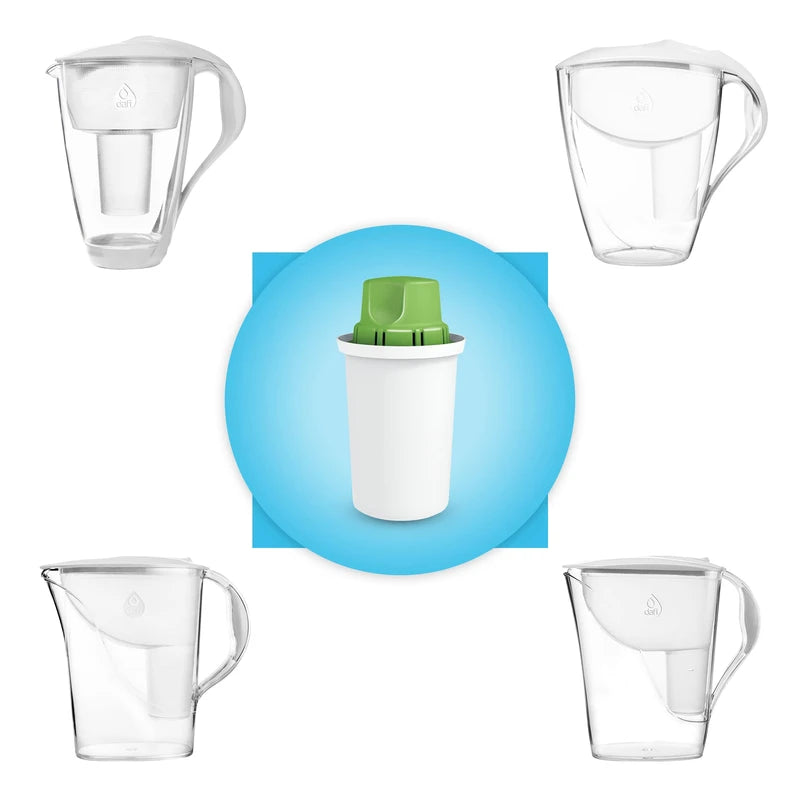 Dafi Alkalischer pH+ Wasserfilter Kartuschen für Kanne - BPA-frei Wasserfilter kompatibel mit Brita Classic, Aquaphor B100-15, Erhöht den pH-Wert - Alternative zu Flaschenwasser