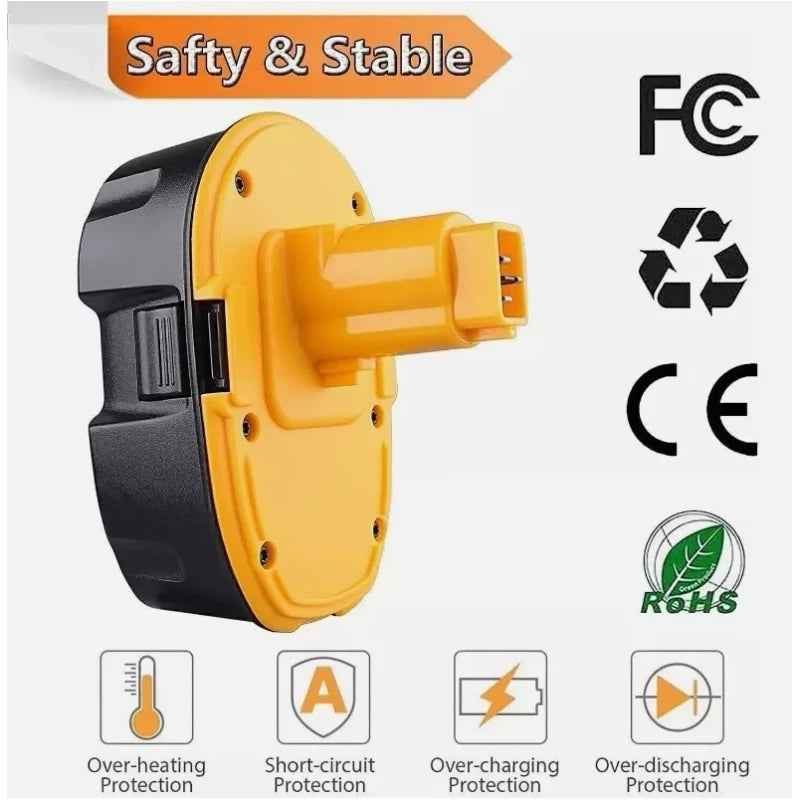 DEWALT 2Pack 18V Battery for Dewalt 18 Volt XRP Battery DC9096-2 DC9098 DC9099 DW9096