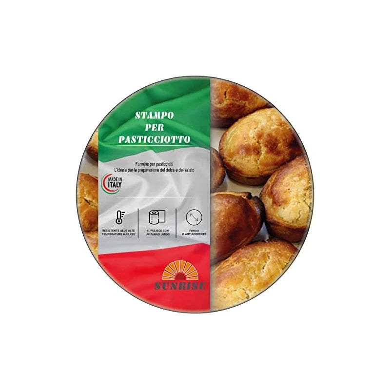 Baking Moulds for Leccesi Pasticciotto Leccese Aluminium Baking Mould with Non-Stick Coating in Stone Look 100% Made in Italy Size 10.5 x 7 cm (6)