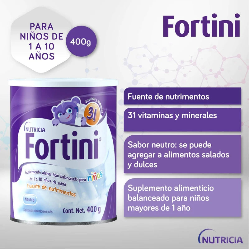 Fortini Manejo Dietético Neutro Niños, 1-10 Años, 400 g