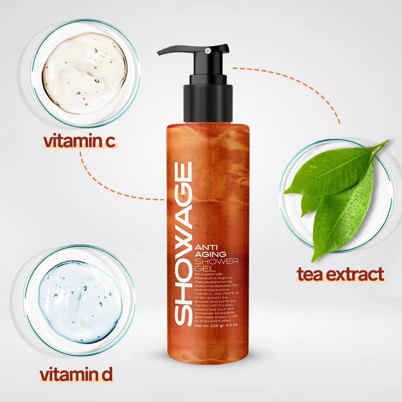 Showage Anti Aging Shower Gel, Moisturizing Body Cleanser, Cleansing and Firming Anti Aging Body Wash (1)