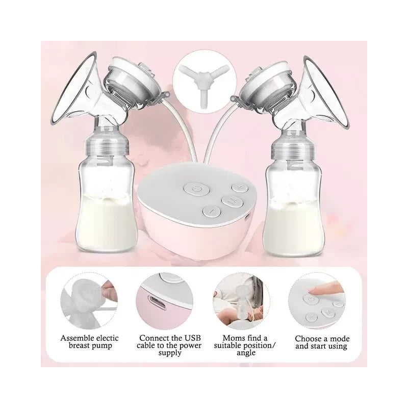 iFANZE Double Electric Hands-Free Breast Pump W/Anti-BackFlo