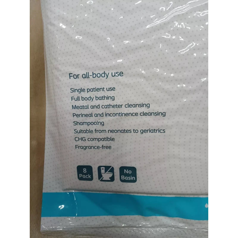 Coloplast EasiCleanse Bath No Rinse Disposable Wash Cloths -8 pk , Lot 5