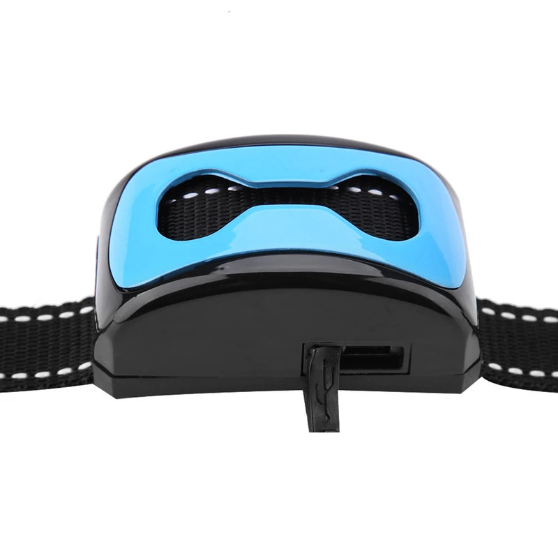 Barking Control Device Rechargeable Waterproof AntiBarking Collar Barking Detection(Blue)