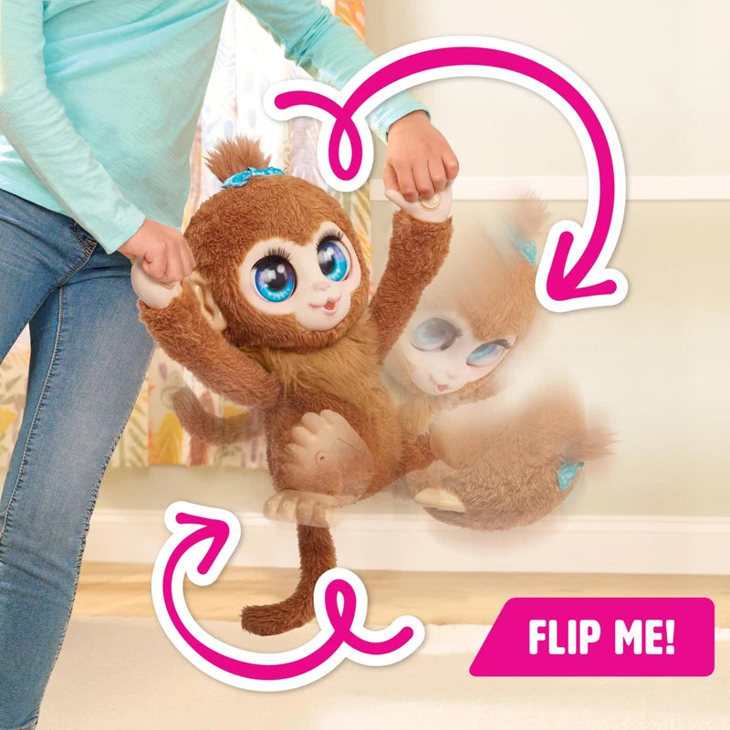 Just Play Just Play furReal Peanut The Playful Monkey Interactive Toy, 15-inch Realistic Plush, Kids Toys for Ages 4 Up
