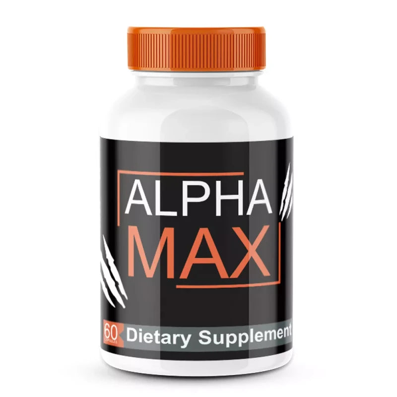 Branded Alpha Max Force Dietary Supplement For Men ED, AlphaMax Capsules (60 Capsules)