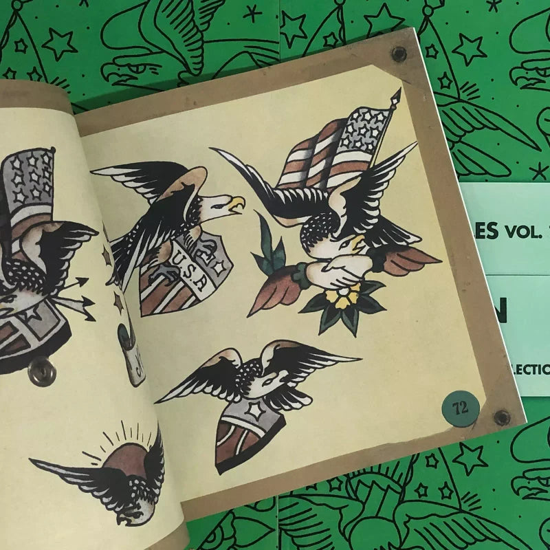 H.E. Jonathan Shaw's Vintage Tattoo Flash - Eagles Vol.1