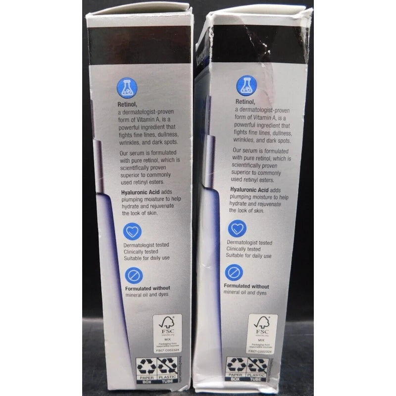 Neutrogena Lot Of 2 Neutrogena Rapid Wrinkle Repair Retinol Serum 1Fl Oz Ea New & Unused