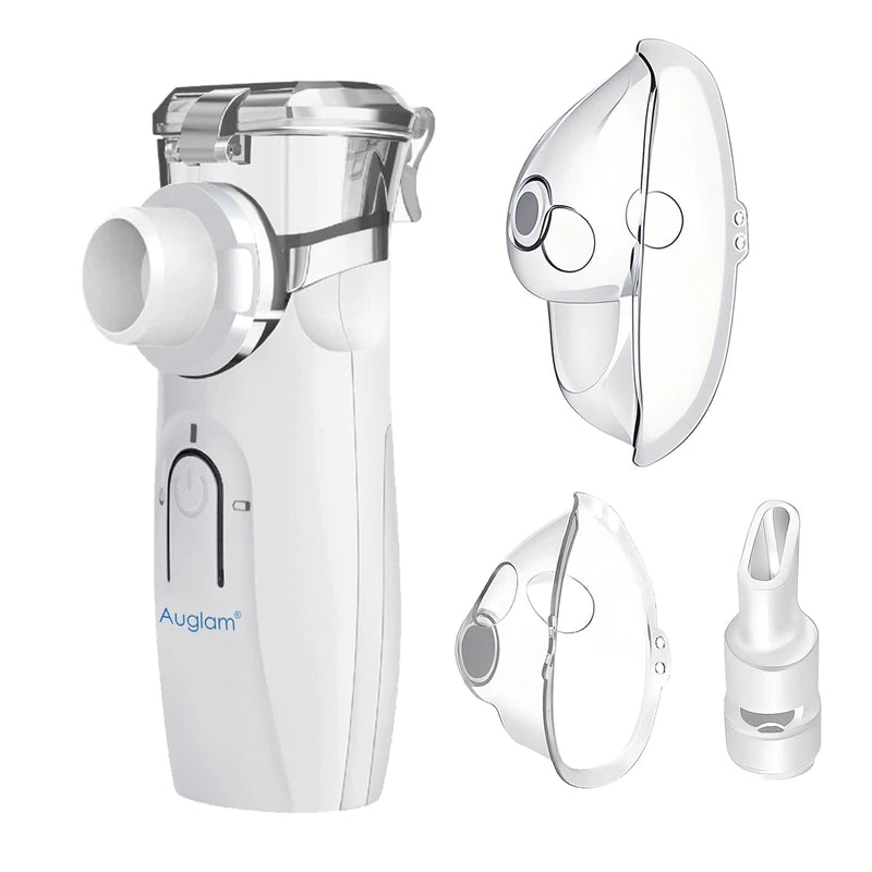 Nebulizer, Ultrasonic Portable Nebulizer, USB Rechargeable Portable Nebulizer with Mouthpiece, Nebulizer Machine for Adults & Kids with Auto Clean, Travel, Home, Daily use