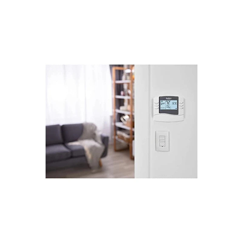 Aprilaire 8463 Thermostat, Programmable Dual Powered Thermostat - 1-Heat/1-Cool