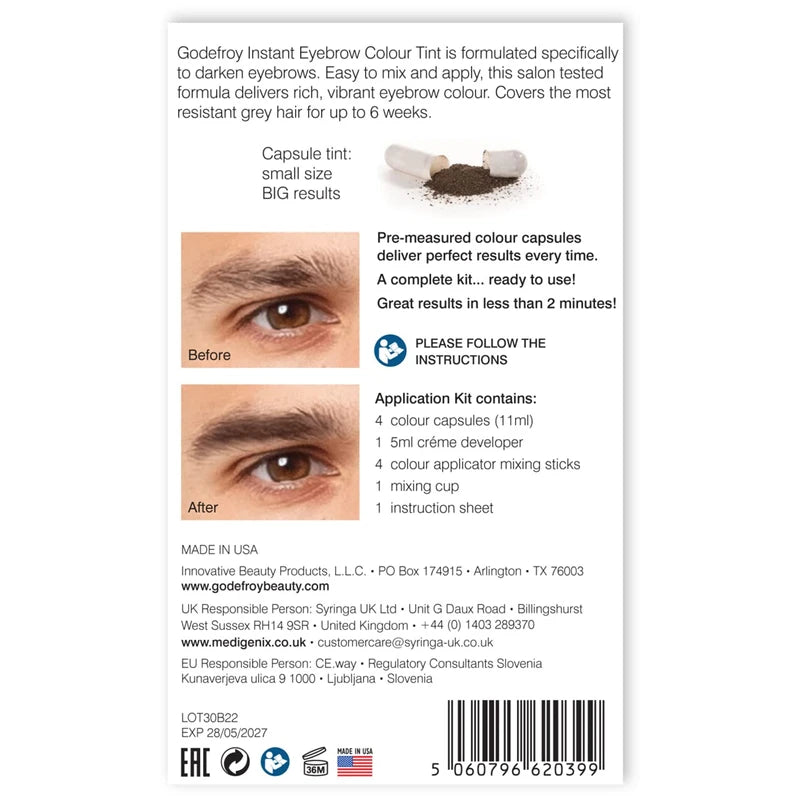 Godefroy Instant Eyebrow Tint for Men (Graphite)