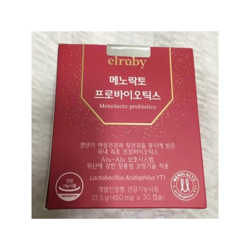 Huons Women Menopausal Lactobacillus YT1 Eluvy Menoracto Probiotics 30 Capsules 1 Box 1 Month Supply / 휴온스 여성갱년기 유산균YT1 엘루비 메노락토 프로바이오틱스 30캡슐 1박스 1개월분