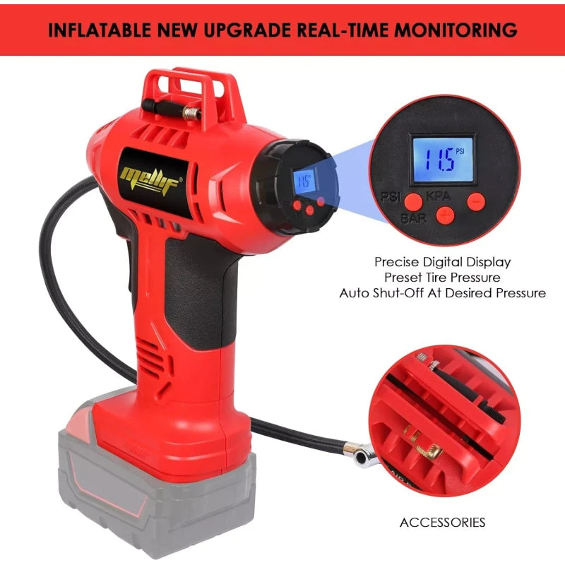 Milwaukee M18 Cordless Tire Inflator 160 PSI Max Portable Air Pump with Digital