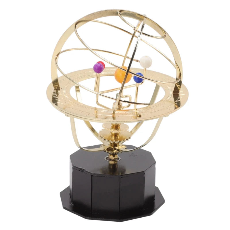 Solar System Model with Graduation - Rotating Grand Orrery Model of the Solar System - Educational Toy, Children and Teens, Girls and Boys