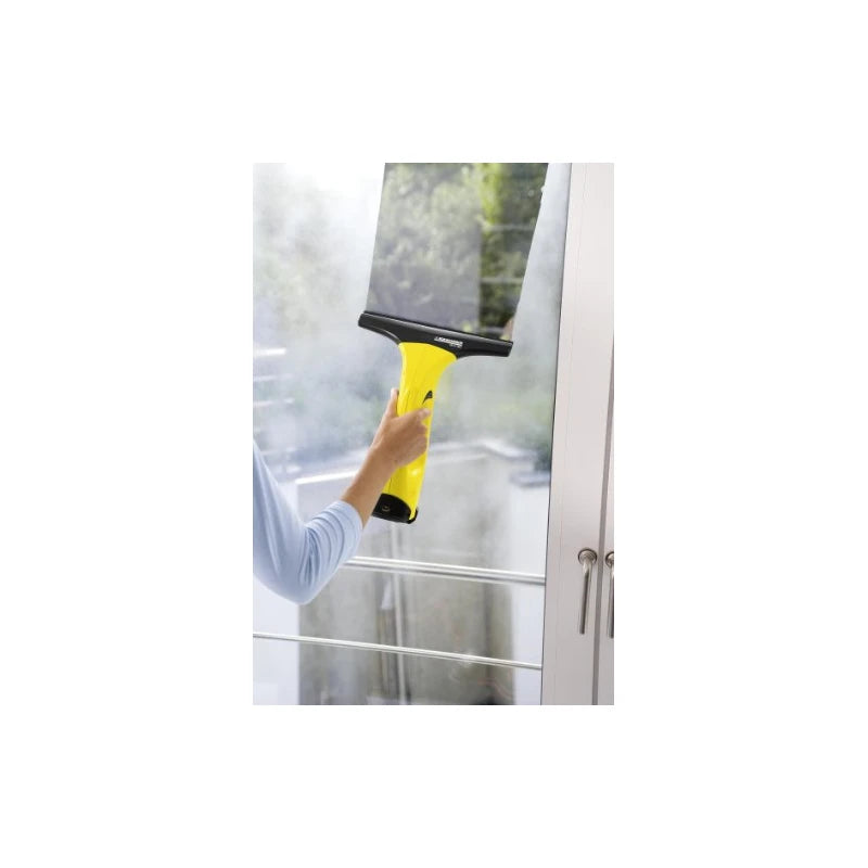 Kärcher Akku-Fenstersauger WV Classic (Akkulaufzeit: 20 min, Sprühflasche mir Mikrofaserbezug, Fensterreiniger-Konzentrat 20 ml)