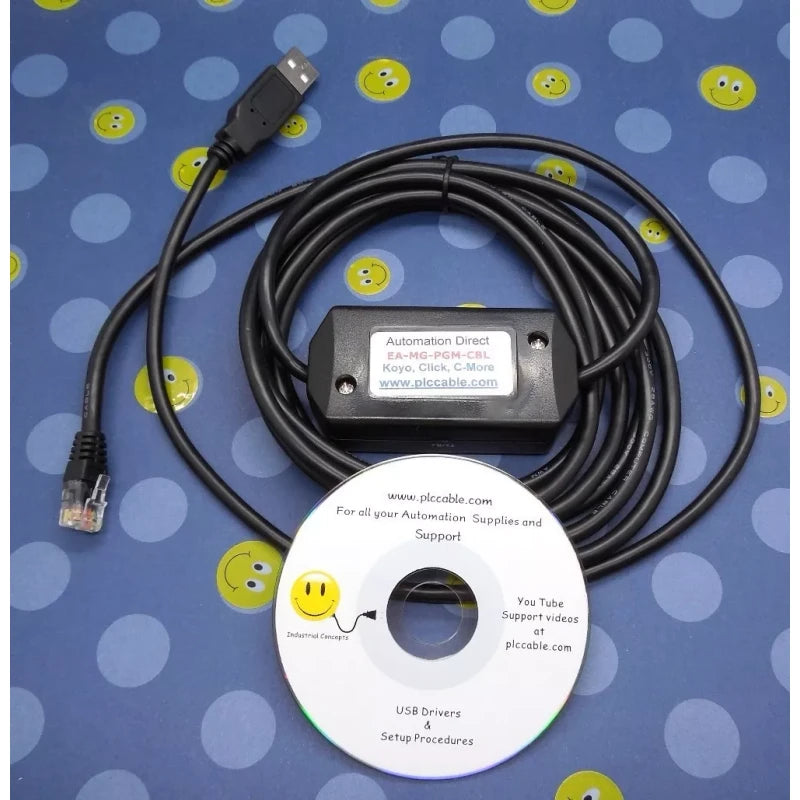 AutomationDirect Automation Direct Koyo USB EA-MG-PGM-CBL Click Do-More C-More Micro HMI and PLCs