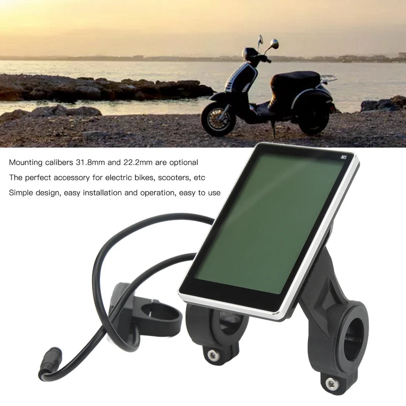 Electric Bike M5 LCD Display Waterproof Connector Panel Electric Scooter Display Panel Screen