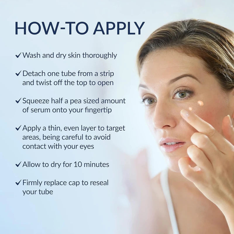 Plexaderm Rapid Reduction Eye Serum - Advanced Formula Anti Aging Visibly Reduces Under-Eye Bags, Wrinkles, Dark Circles, Fine Lines & Crow's Feet Instantly Instant Wrinkle Remover for Face