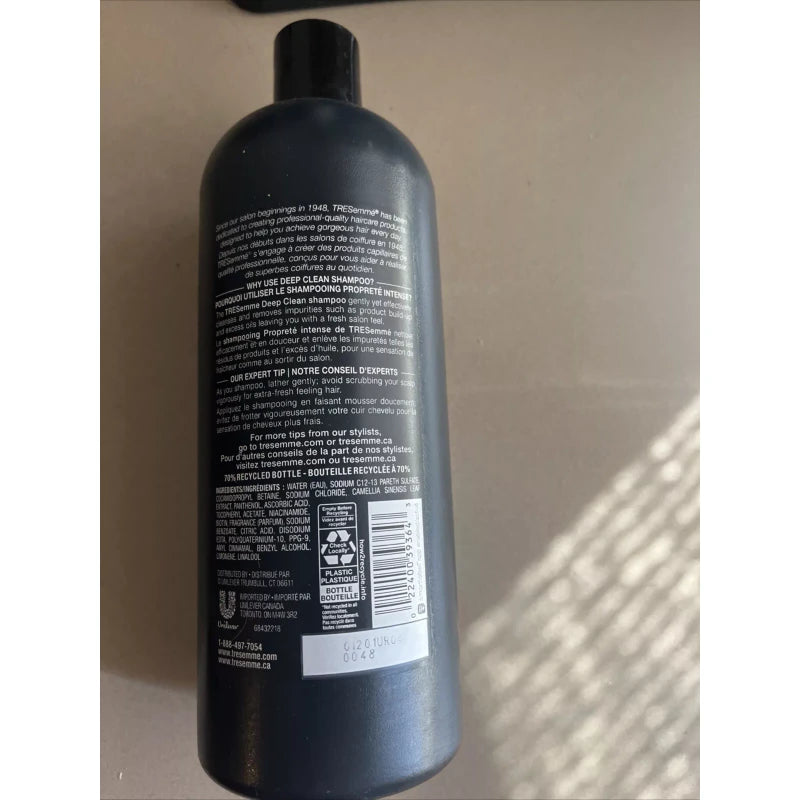 TRESemmé TRESemme Deep Clean Shampoo 1, Gently Cleanses & Removes Impurities Discontinued