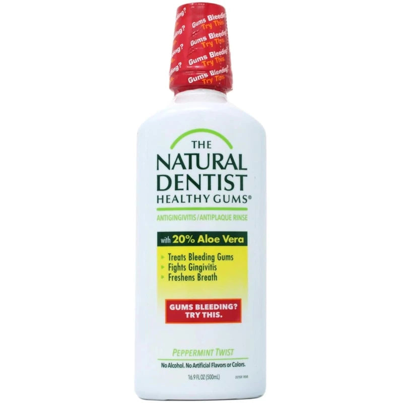 Natural Dentist Healthy Gums Antigingivitis Rinse Peppermint Twist - 16.9 fl oz