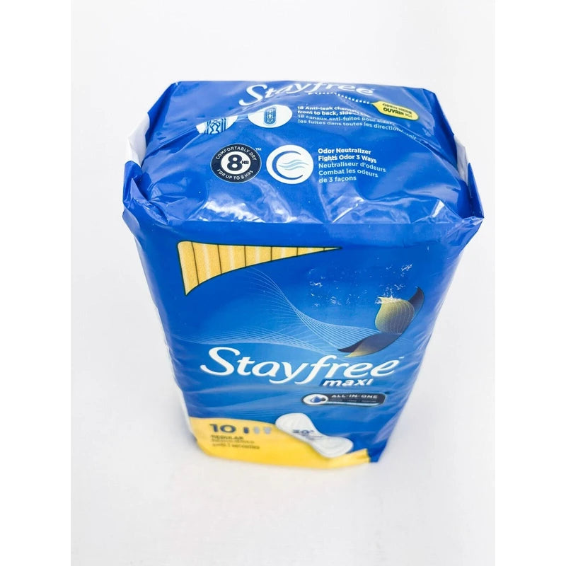 Stayfree Maxi Regular Pads For Women Wingless 10 Pads Each Lot Of 3