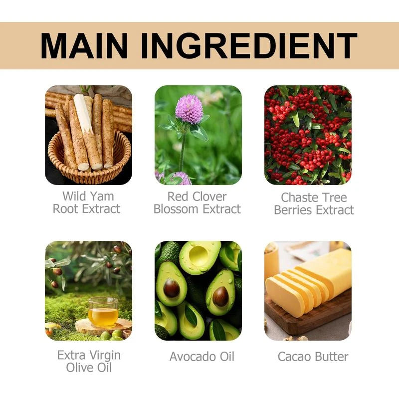 Wild Yam Skin Cream, Natural Relief for Menopause Dry Skin, Menopause Botanical Balancing Body Cream, Skin Care Product for Women and Men - Specification: 1 Count, Net Weight: 60g