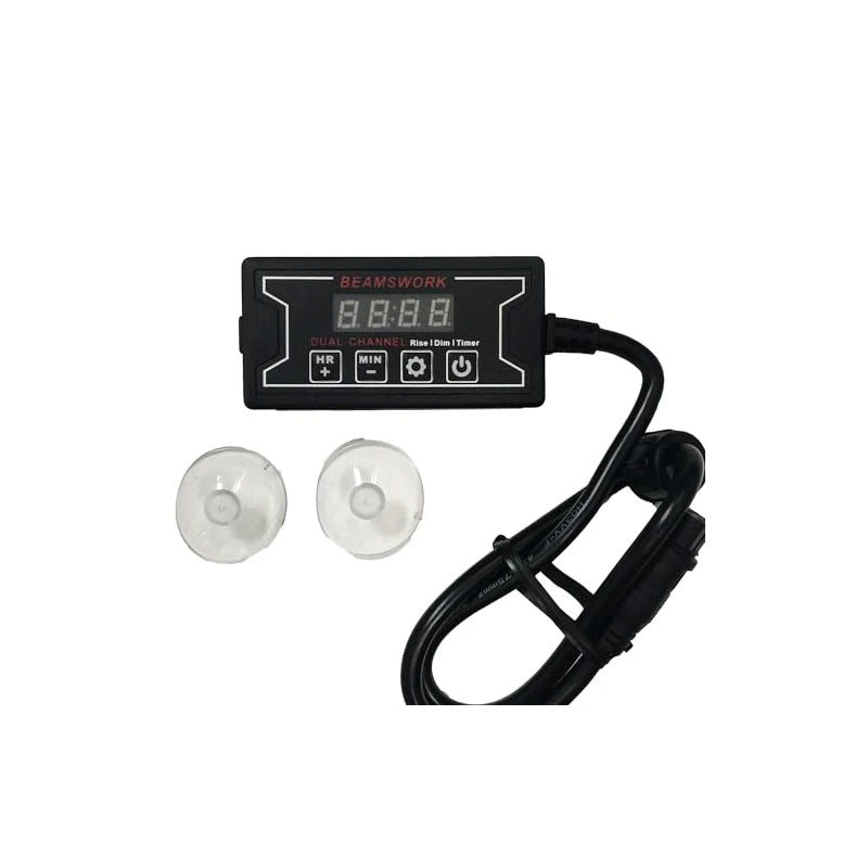 BeamsWork DA FSPEC Gen2 LED Aquarium Light Full Spectrum Dimmer Auto On Off Fixed Timer Multi Color Freshwater 20 24 30 36 48 72 (2 Channel Ramp Module)