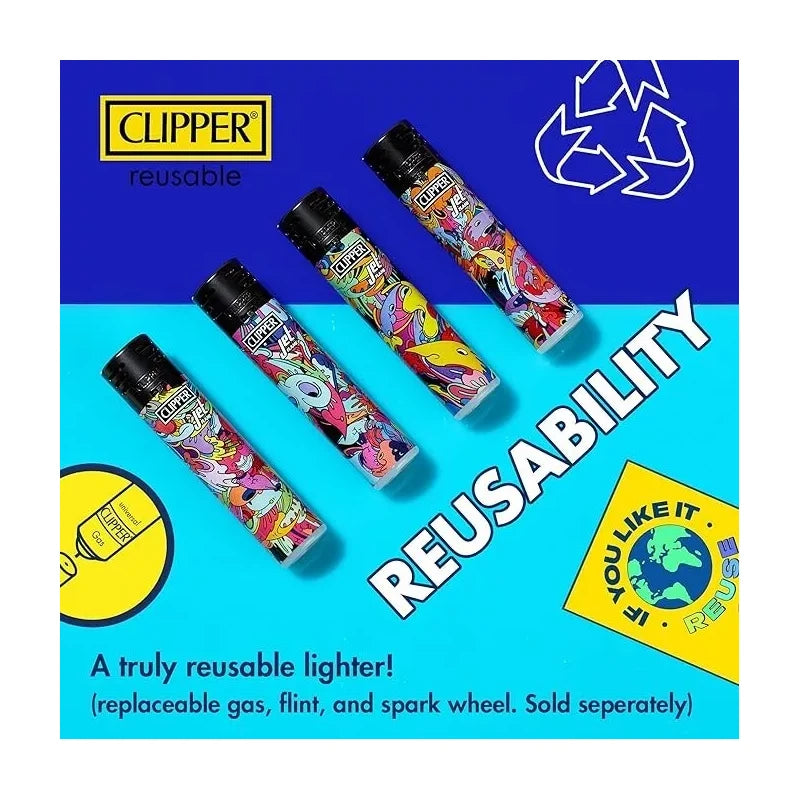 Clipper - Classic Large Reusable Lighter 48 Pack - Big Dog