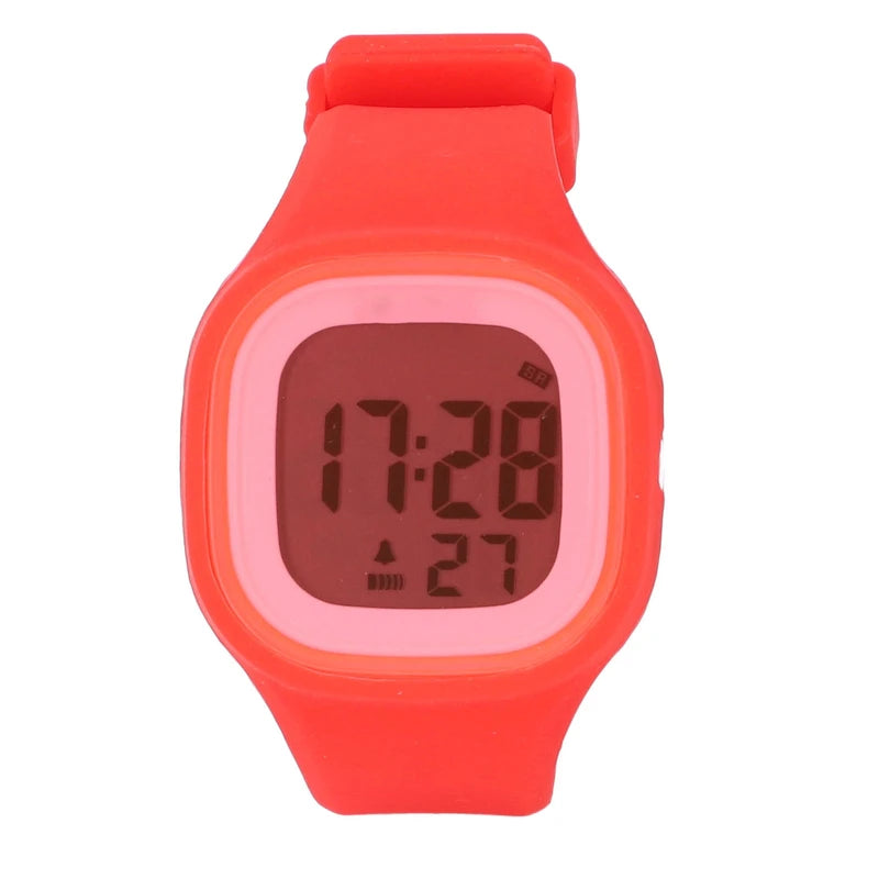 Children Digital Watch Alarm 50M Waterproof Shockproof Drop Resistant Child Digital Sport Outdoor Watch for Daily Use Red
