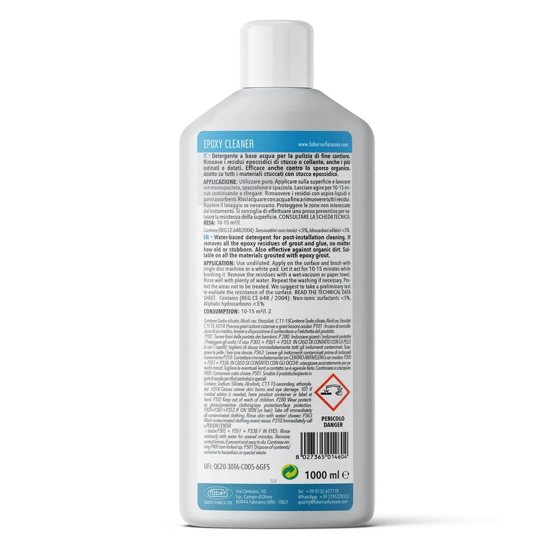 Epoxy Remover - Epoxy Resin Haze Remover and Cement Grout Cleaner to Renew Refresh & Restore Natural Shine of Porcelain Ceramic Tile Floor. Clean Paint Film and Stains - Heavy Duty Alkaline Compound
