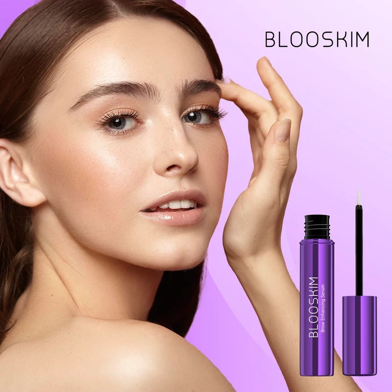 Blooskim Eyebrow Growth Serum for Women & Men – Natural Brow Enhancing Serum to Grow Thicker, Fuller Brows Fast – Nourishing Eyebrow Hair Growth - 0.17 fl oz