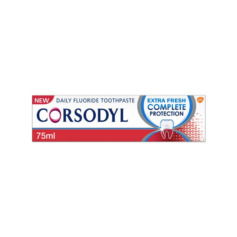 Corsodyl Daily Complete Protection Toothpaste Extra Fresh, 75ml
