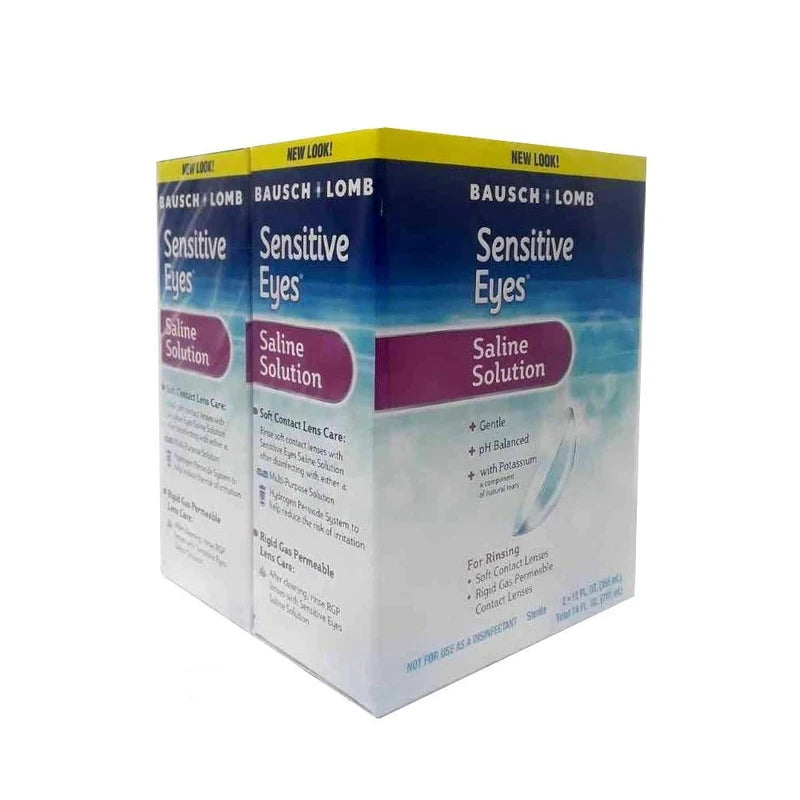 Bausch & Lomb Sensitive Eyes Plus, 12 Fl oz, Twin Pack