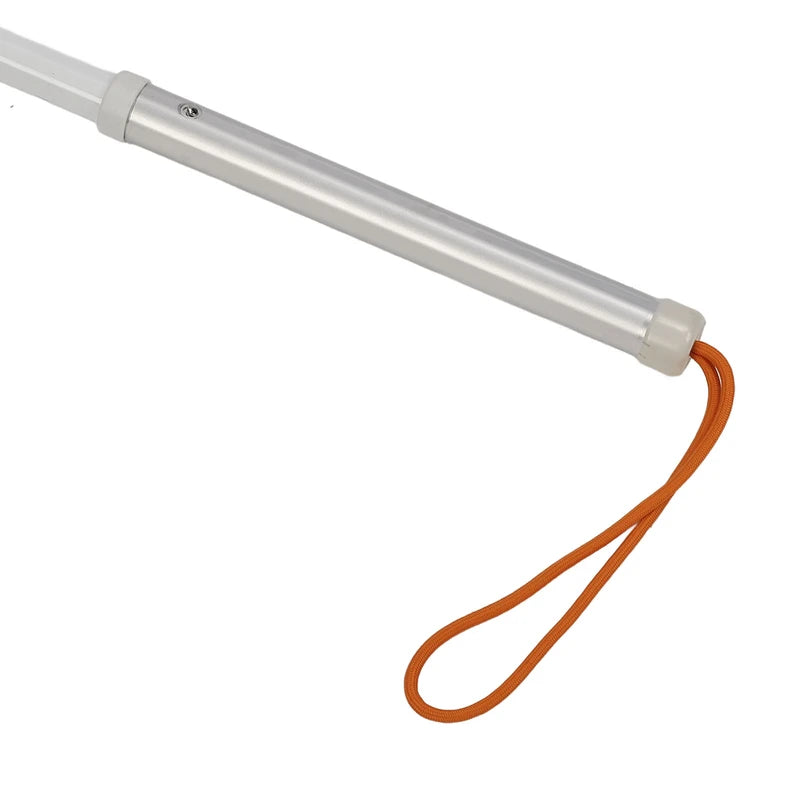 Telescopic Blind Walking Stick Anti Slip Shockproof Blind Reflective Guide Cane with Storage Bag for Visually Impaired People