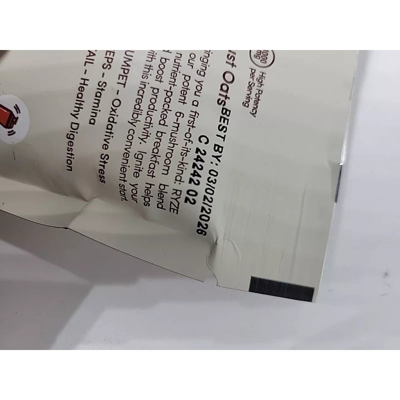 Ryze 1 BAG ORGANIC RYZE MUSHROOM OVERNIGHT OATS EXp 2026 Cinnamon