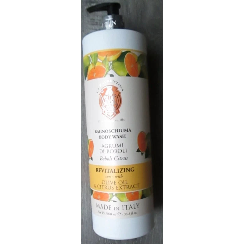 LA FLORENTINA BOBOLI CITRUS *BODY WASH* W/PUMP MADE IN ITALY 1000 ml 33.8 FL OZ