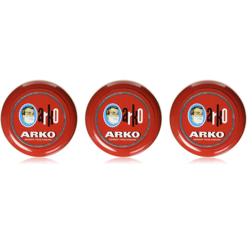 Arko Shaving Soap 3 x 90 g Tin.