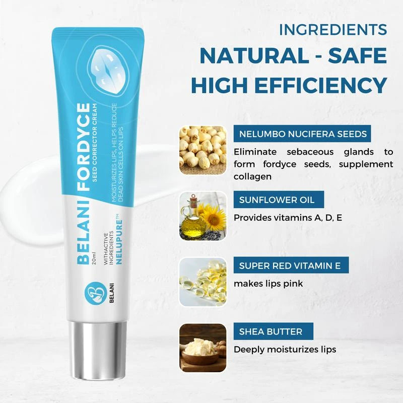 Belani Fordyce Lip Acne Cream - Reduce Fordyce, Return rosy, smooth lips - 20ml - Specification: 1 Box